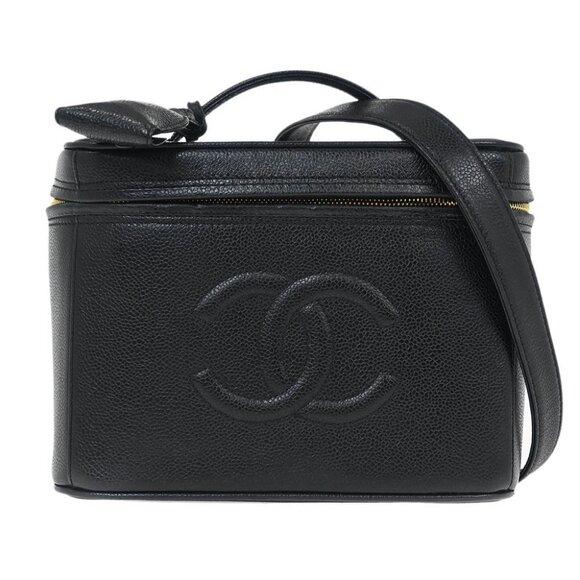 Chanel Black Calfskin Vanity 2way Handbag 115846 - Picture 1 of 10